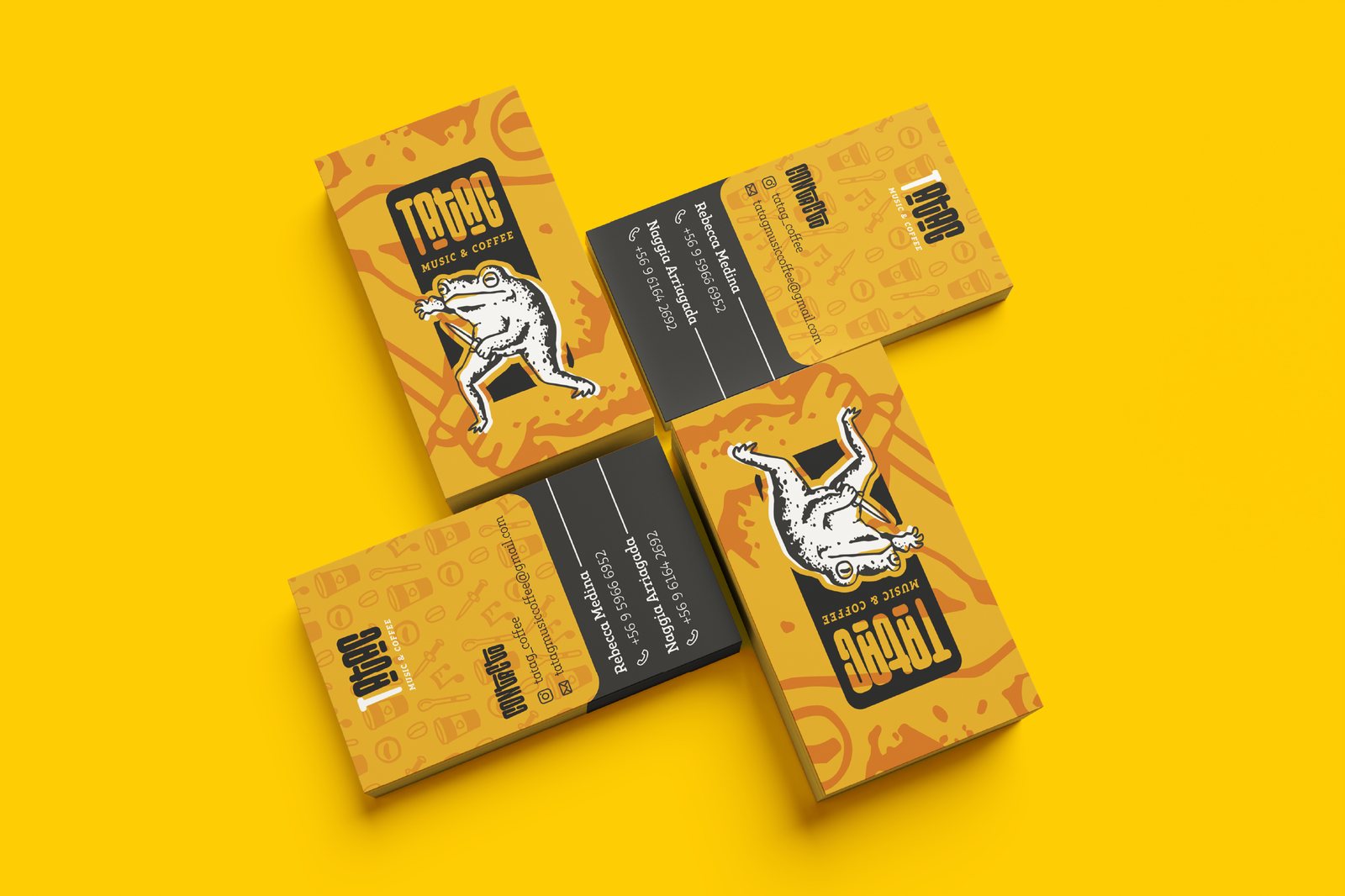 Tarjetas de presentación de Tatag Music & Coffee